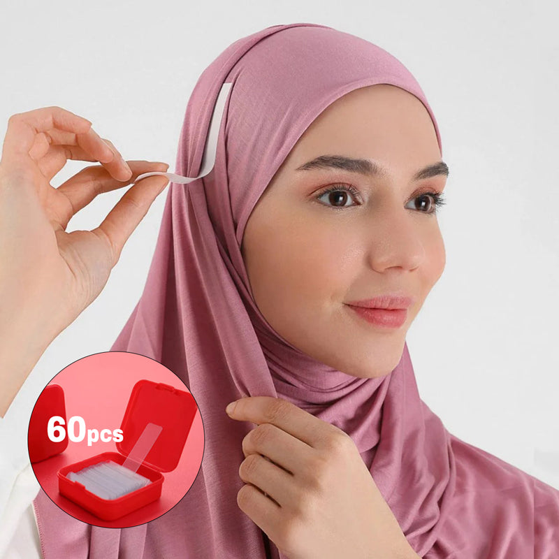 مجموعة دبل فيس شفاف 60 قطعة لتثبيت الاغراض بدون حفر - مناسب لثبيت الطرح Main image