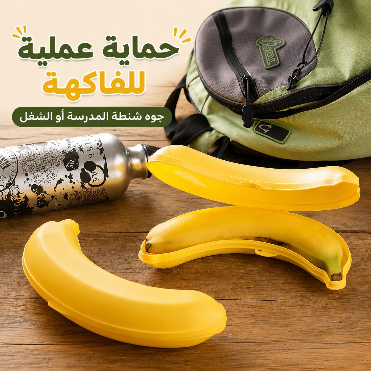 حافظة موز Titiz تركي للانش بوكس وشنط المدرسة والشغل بطول 25 سم Secondary image