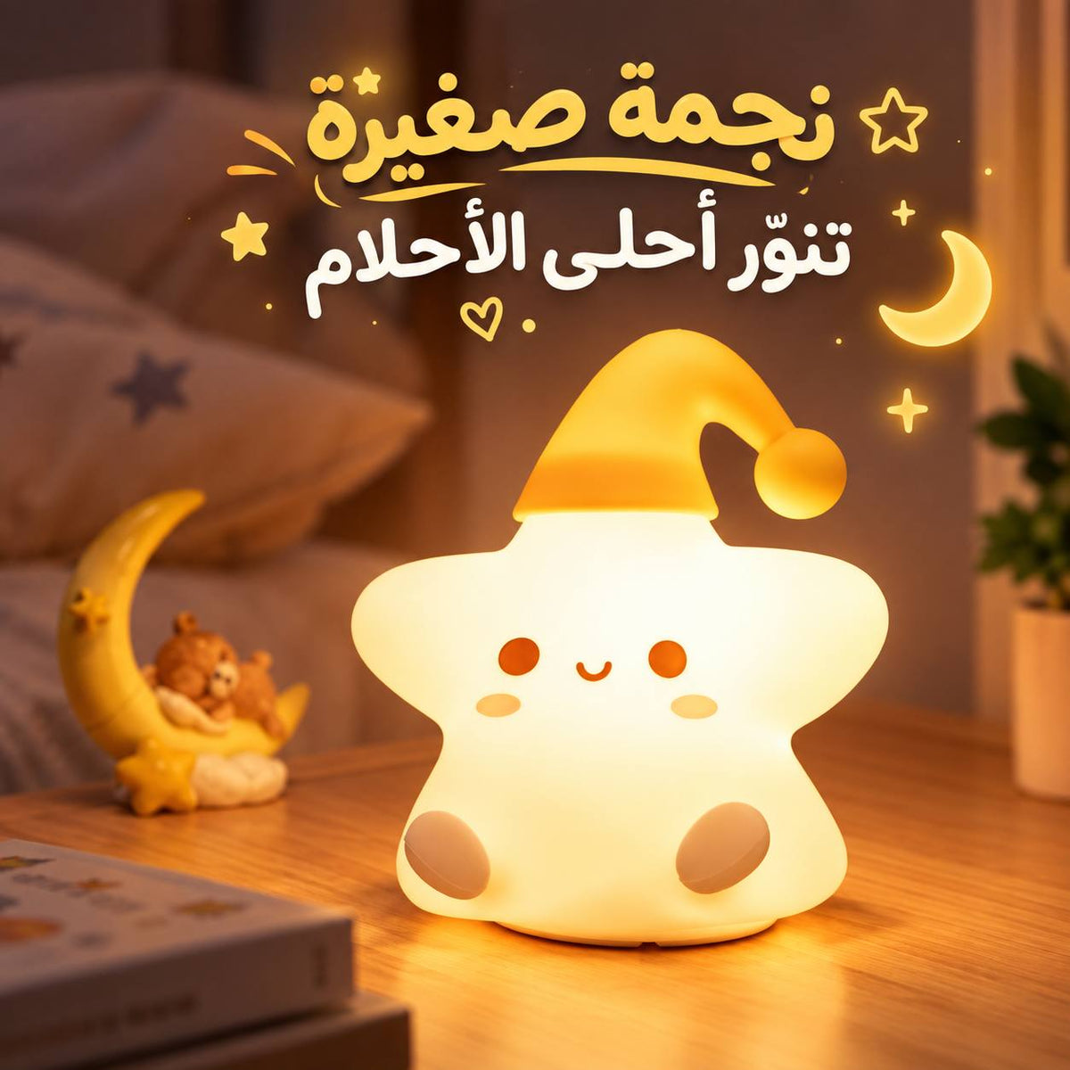 وناسة تاتش بتصميم نجمة من السيليكون ب 7 إضاءات مختلفة Main image