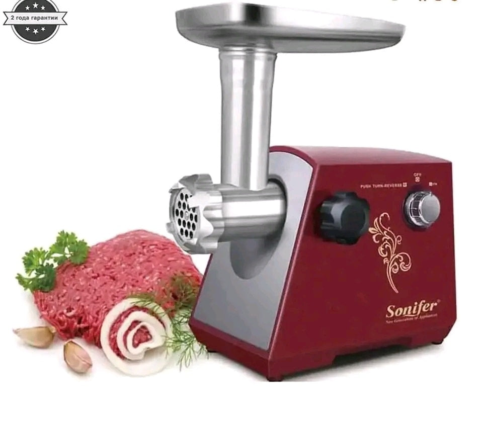 SF-5002 مفرمة لحوم كهربائية ستانلس ستيل من سونيفر 1200 واط Secondary image