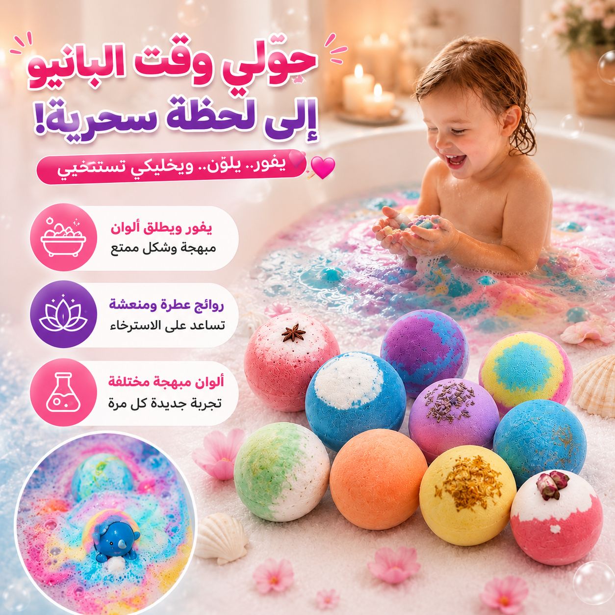 باث بومب (Bath Bomb)  لتجربة شاور استرخاء ممتعة Secondary image